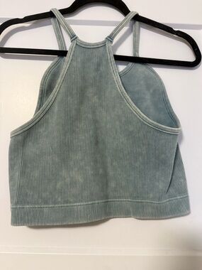 Zenana Outfitters blue Ribbed brami